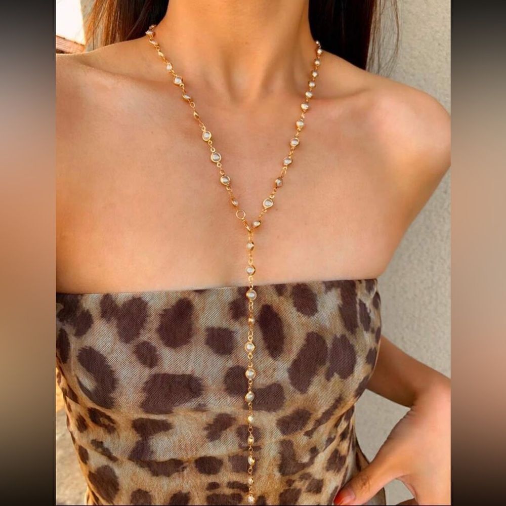 Bohemian pearl necklace A856